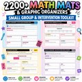 2,200+ Printable Math Mats & Graphic Organizers MEGA BUNDLE - 1st to 4th Grade