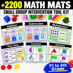 2,200+ Printable Math Mats & Graphic Organizers MEGA BUNDLE - 1st to 4th Grade